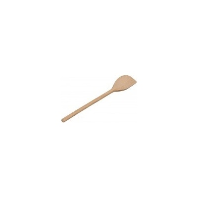 vařečka oválná s rohem 30cm dřev.