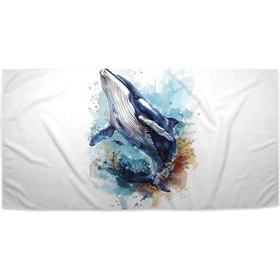 Sablio Uterák Akvarelová veľryba 50 x 100 cm
