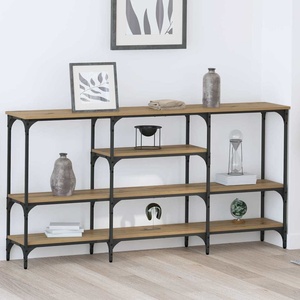 vidaXL Конзолна маса дъб артизан 160 x 29 x 80 см Инженерна дървесина (883557)