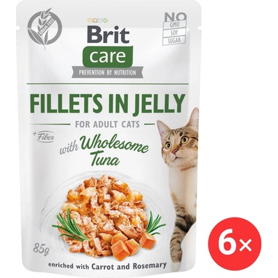Brit Care Cat Fillets in Jelly Wholesome Tuna 6 x 85 g