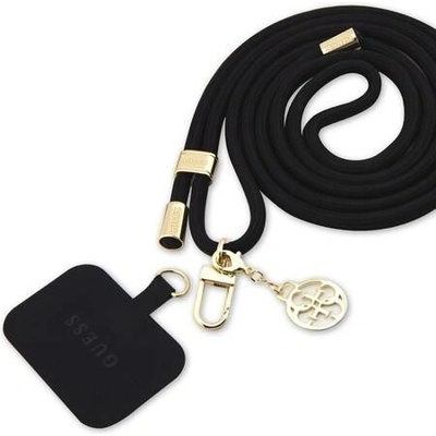 Pouzdro Guess Crossbody Popruh Cord 4G Charm zlaté/černý