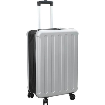 vidaXL Куфар с заключване Сребрист 43 x 27 x 66 см ABS пластмаса (42006235)