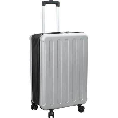 vidaXL Куфар с заключване Сребрист 43 x 27 x 66 см ABS пластмаса (42006235)