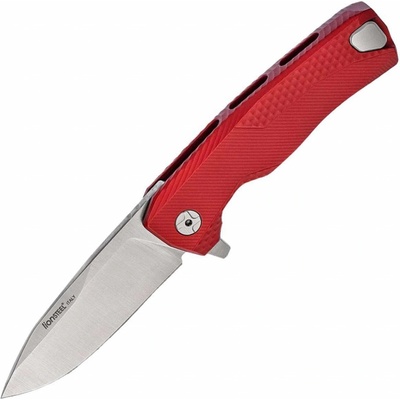 Lionsteel ROK RED Aluminum knife, RotoBlock, satin finish blade M390 ROK A RS
