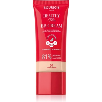 Bourjois Healthy Mix Clean & Vegan BB Cream ББ крем цвят 01 Ivory 30ml