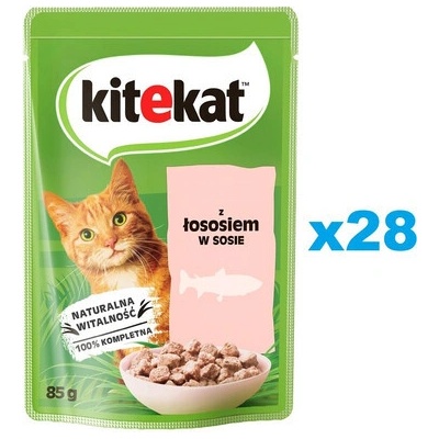 Kitekat Losos v omáčce 28 x 85 g