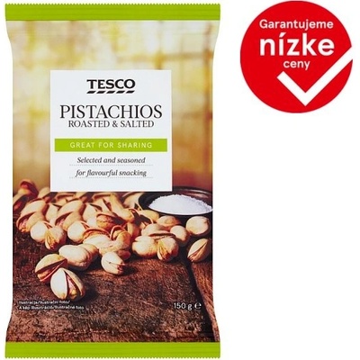Tesco Pražené nelúpané solené pistáciové oriešky 150 g