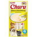 Churu cat mäsové pyré kura hovädzie a syr 56 g