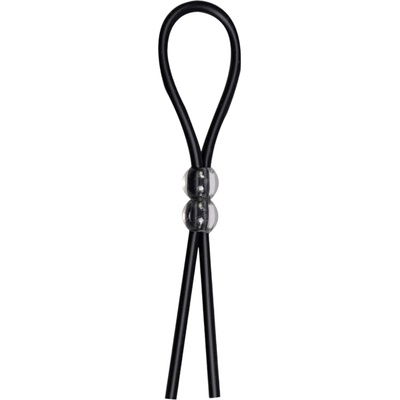 You2Toys - Регулируем пръстен за пенис с мъниста (черен)