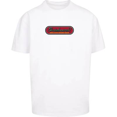 MERCHCODE Тениска овърсайз The Skateboard Magazin Cover No 11 Oversize Tee white XXLUB-MC1034-00220 - , размер L