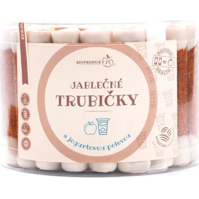 Natural Jihlava Trutna jablčné trubičky s jogurtovou polevou dóza 450 g