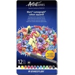 STAEDTLER Комплект акварелни моливи, шестоъгълни, метална кутия, STAEDTLER "Mars Lumograph 104", 12 различни цвята 104 M12 (104 M12)