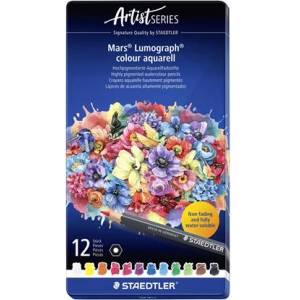 STAEDTLER Комплект акварелни моливи, шестоъгълни, метална кутия, STAEDTLER "Mars Lumograph 104", 12 различни цвята 104 M12 (104 M12)