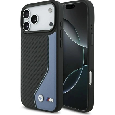BMW Калъф MagSafe с лого BMW M Carbon за iPhone 17 Pro Max - син (3666339482954)
