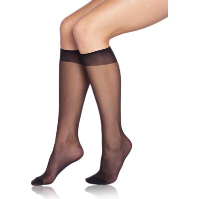 Bellinda DIE PASST KNEE-HIGHS 20 DEN dámske pančuchové matné podkolienky čierna tmavočervená