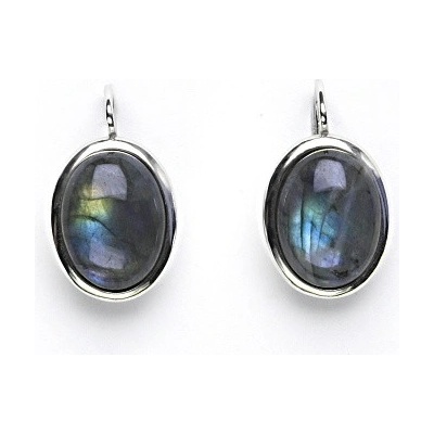 Čištín náušnice přírodní labradorit NK 1455 15006