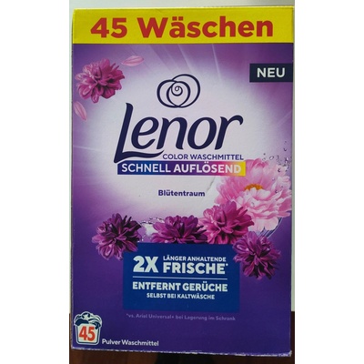 Lenor Amethyst Flower prací prášek na barevné prádlo 45 PD