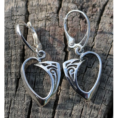 Drakkaria ROWAN stříbrné náušnice P3924