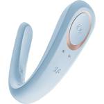 Satisfyer Double Classic - вибратор за двойки (син)