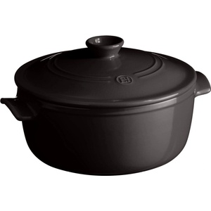 Emile Henry Тенджера за готвене FLAME 28 cm, 5 l, антрацит, керамика, Emile Henry (EH794553)