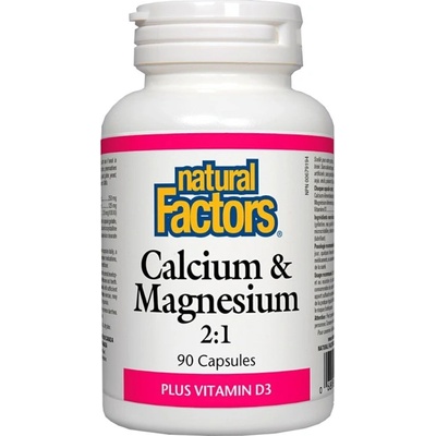Natural Factors Calcium & Magnesium with Vitamin D3 376 mg [90 капсули]