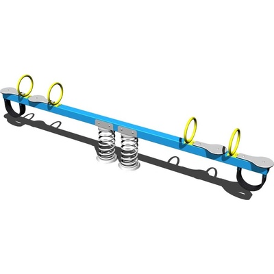 Playground System Vahadlová čtyřhoupačka na pružinách celokovová B