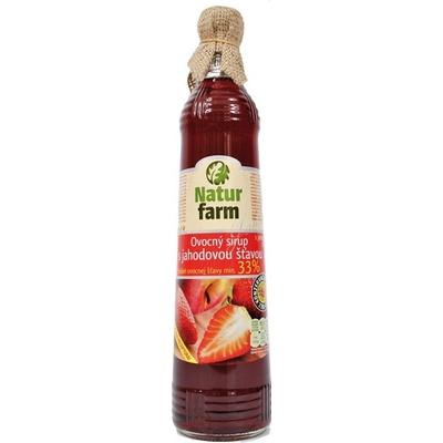 NaturFarm Sirup jahoda min. 33% 0,7 l