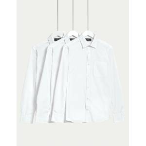 Marks & Spencer Риза с дълъг ръкав Marks & Spencer, 3 броя в опаковка бяла Marks & Spencer | Byal | МЪЖЕ | M