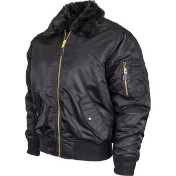 Urban Classics MA2 jacket Fur Collar Black