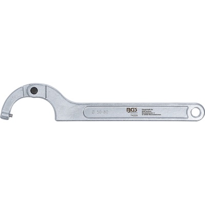 BGS Technic Kĺbový hákový kľúč s čapom 50 - 80 mm BGS 74229