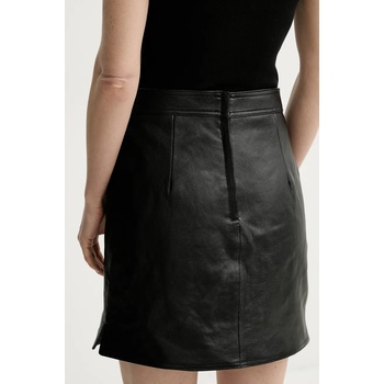 Bally Кожена пола Bally в черно къса разкроена WLE05F (WLE05F)