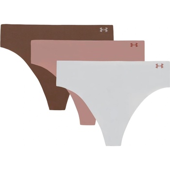 Under Armour Pure Stretch No Show Thong - Solid 3Pk Размер: L / Цвят: сив