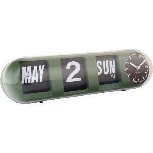 Karlsson Tube Flip часовник, зелен (KA6032GR) Будилник