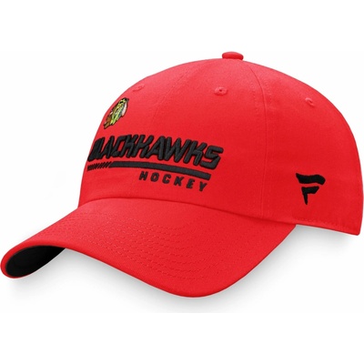 Chicago Blackhawks NHL Authentic Pro Locker Room Curved Unstructured Strapback Cap Red Fanatics