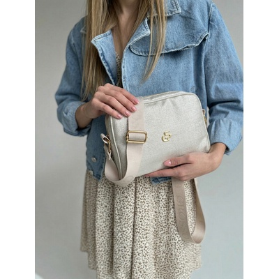 Grosso Crossbody kabelka perleťová