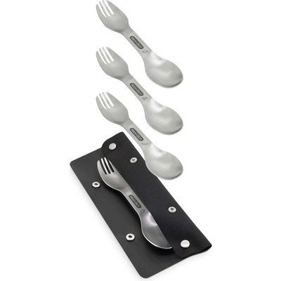 Black+Blum Комплект прибори за хранене OUTDOOR, комплект от 4 бр. , сребърен, неръждаема стомана, Black+Blum (BBOLSP001)