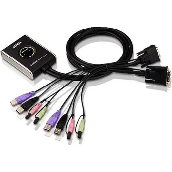 Image 1 of ATEN KVM суич ATEN CS682 - 4x USB A, 2x DVI, 4x 3.5mm jack (ATEN-CS682-AT)