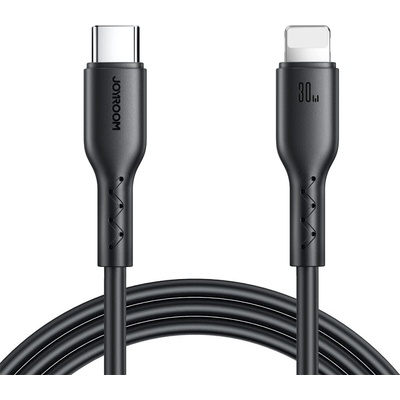 JOYROOM Кабел Joyroom Flash-Charge Series SA26-CL3, USB-C към Lightning, 30W, 1m, черен (SA26-CL3)