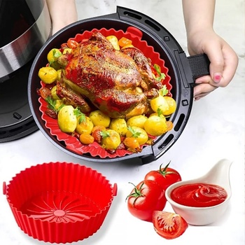 Silicone pan for air fryer Силиконова подложка, тавичка за еър фрайър - SiliconePan Air fryer