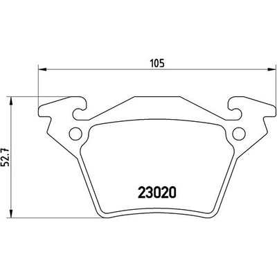 BREMBO Sada brzdových platničiek kotúčovej brzdy P50032