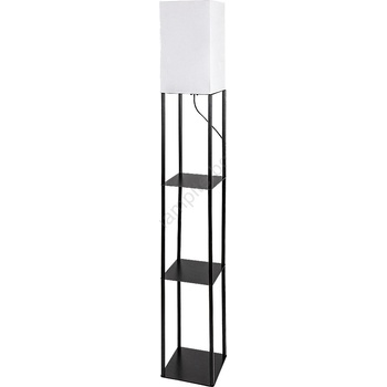 Brilagi - Подова лампа с рафтове GRADUS 1xE27/40W/230V 150 см черна/бяла (BG2583)