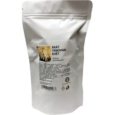 Zelené Drahokamy Akát bílý Robinia acacia květ 50 g