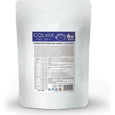 Colvia Pokračovací kojenecké mléko bez laktózy s colostrem 6m+ 1500 g