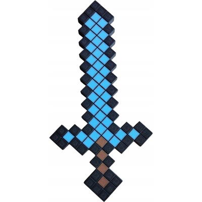 Minecraft Diamantový meč. Obojstranný XL 30,5 cm. Ples maškarný