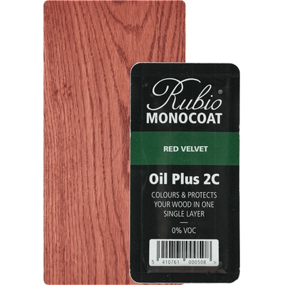 Rubio Monocoat Oil 2C Red Velvet - Двукомпонентно масло за вътрешна употреба 0.39л (6065)