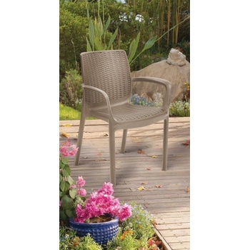 KETER BALI Mono zahradní židle, 55 x 60 x 83 cm, hnědá