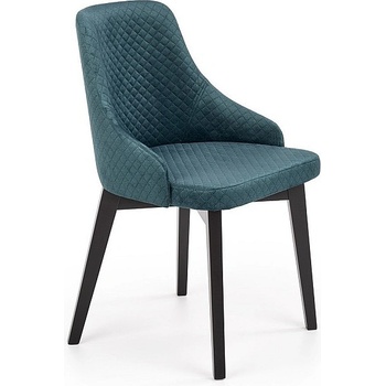 Halmar Трапезен стол toledo 3 черно / тъмнозелен