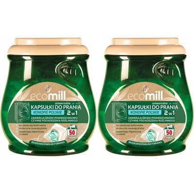 Ecomill Kapsule na pranie Univerzálne Konope 2 x 50 PD