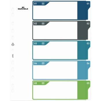 DURABLE Регистър DURABLE plastic A/4 maxi 1-5 цвят 679327 (679327)