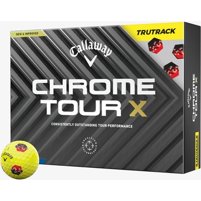 Callaway Chrome Tour X Tru Track žluté 12 ks
